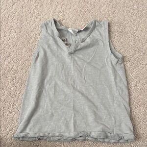 Zara Gray Tank Top Soft Cotton Casual